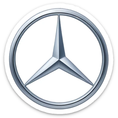 Mercedes benz logo sticker