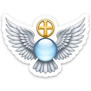wings emblem holy saint sticker