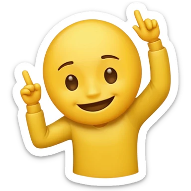 dabbing emoji sticker