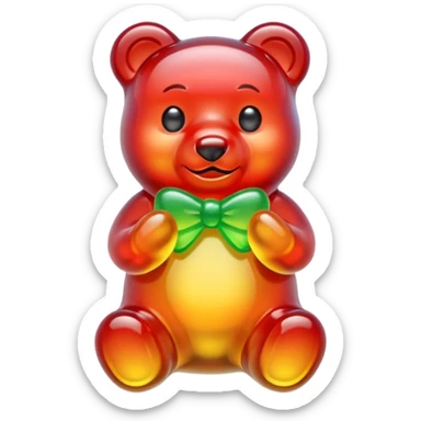 gummy animal candy sticker
