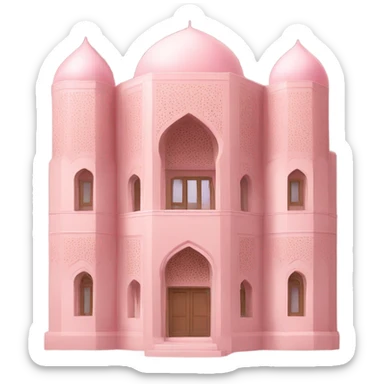 Iranian architecture pastel pink sticker
