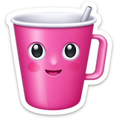 Taza rosada  sticker