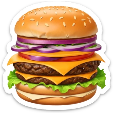 Burger sticker