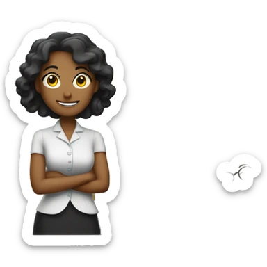 Maestra dando clases sticker