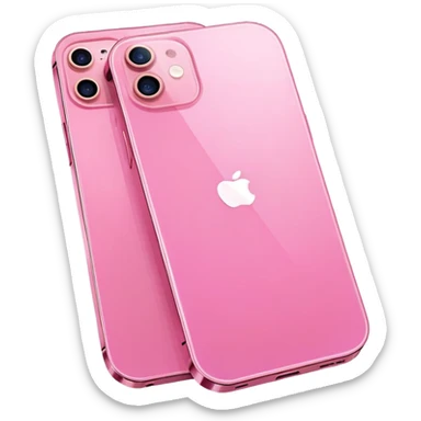 Pink iPhone 12 sticker