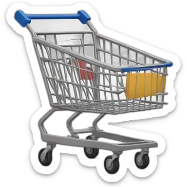 Shopping trolley sticker