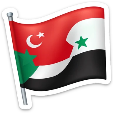 Syria new flag  sticker