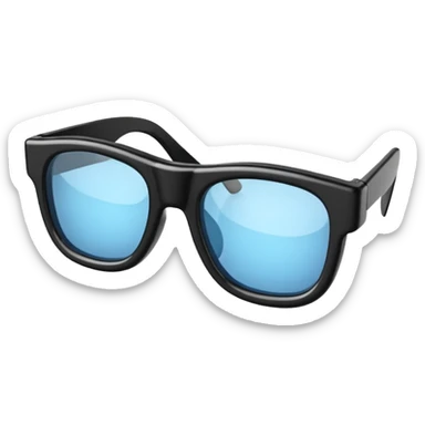 cinema glasses 3d sticker