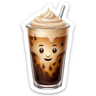 Iced coffee sticker