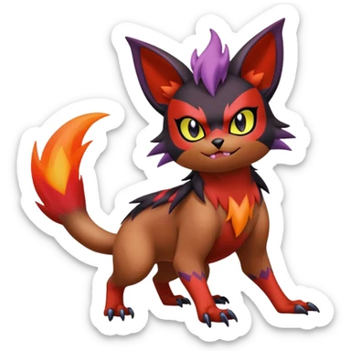 Noibat-Noivern-Litten-Zorua-Hybrid sticker