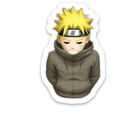 Naruto fessant un razengan  sticker