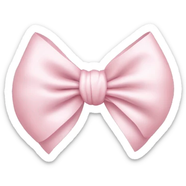 swan light pink bow sticker