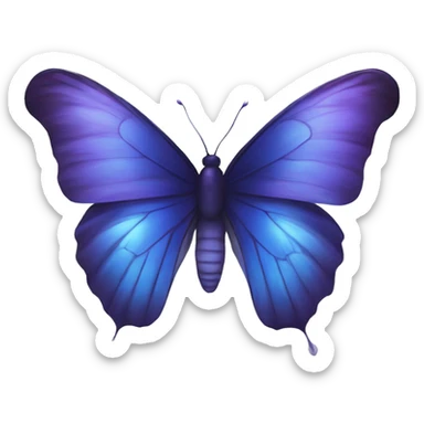 blue violet butterfly inside a sphere orb intuition magical wings dreams sticker