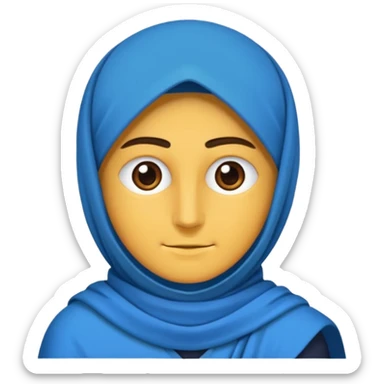 İnsan olmucak .dedimm Yuvarlak mavi bir çember içine Siyah tik yap insan kafası olmucakkkkk sticker