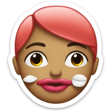 Beso con labial  sticker