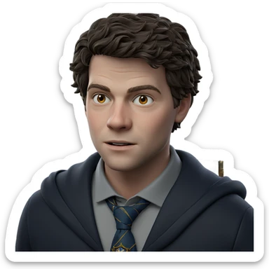 hogwarts student at the window sticker