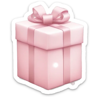 Light pink Christmas gifts under a white Christmas tree  sticker