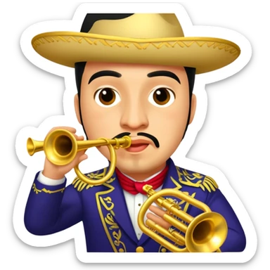 Mariachi Trumpet Player sticker