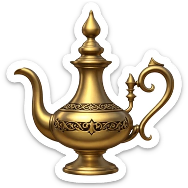 aladdin's lamp sticker