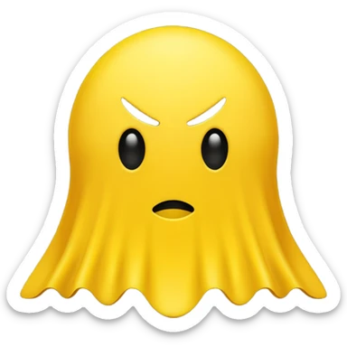 silent emoji just like in the pacman  sticker