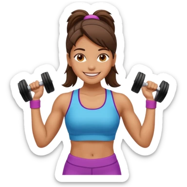 gym girl emoji sticker