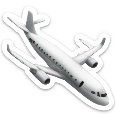 Zwei Türme ein Flugzeug  sticker