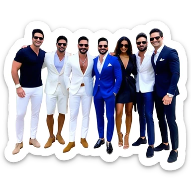 Grant Cardone, Tai Lopez, Josh King Madrid, Alex Hormozi, Iman Gadzhi, Daniel G, Branden Condy, Patrick Bet-David, Dan Henry, Luke Belmar, Shelby Sapp, Leila Hormozi, Tefi Valenzuela, business, influencers, friends, rich millionaire success lifestyle, private jet , supercars, success, sales sticker