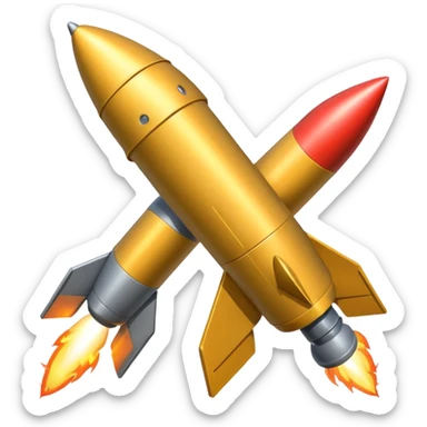 Missile rocket launcher sticker