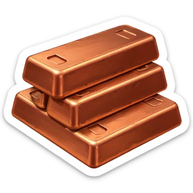 copper ingots sticker