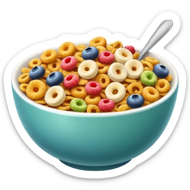 Cereal 5-Color Flavour sticker