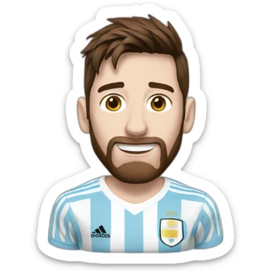 messi argentina shirt sticker