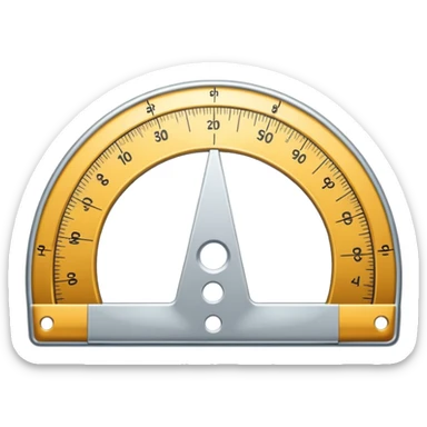 "📏" This emoji is for ruler. Then make an emoji for protractor. Which is real emoji type like the givel sticker