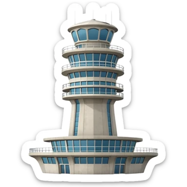 Airport ATC Tower sticker