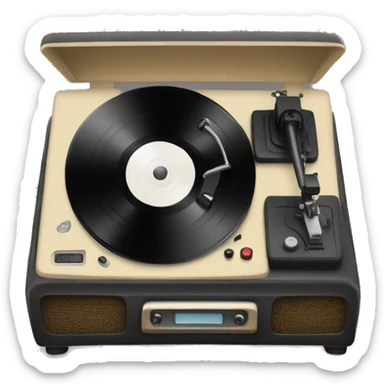 Record player sticker