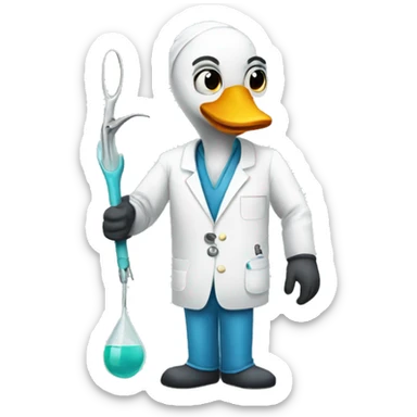 swan surgeon sticker