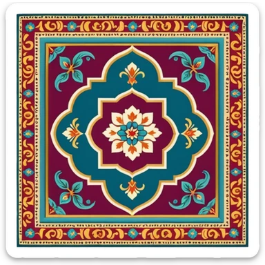 oriental carpet sticker