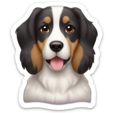 Amour chien chienne sticker