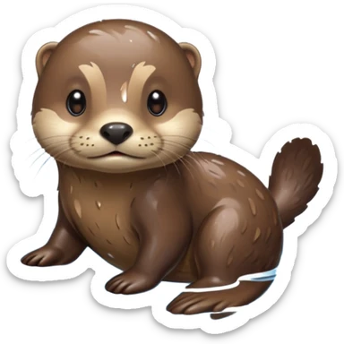 Otter hot sticker