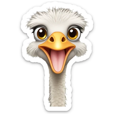 ostrich sticker