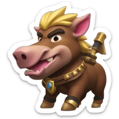 Clash Royale The Boar Rider sticker