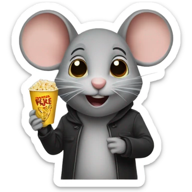 Mice at the movies sticker