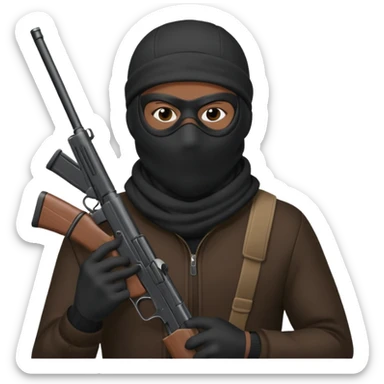 masked robber emoji sticker