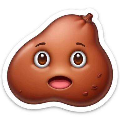 create a raw liver emoji sticker