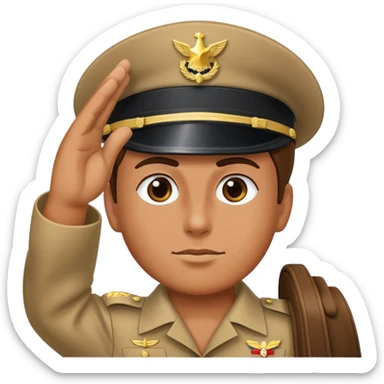 Brave salute sticker