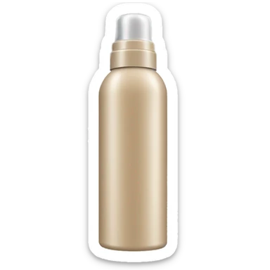 hair spray bottle beige sticker