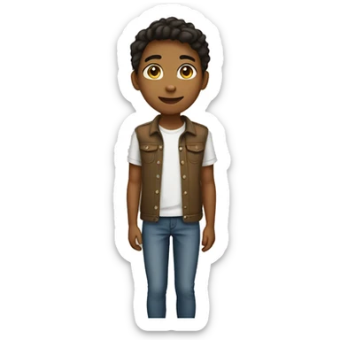 full length teenager sticker