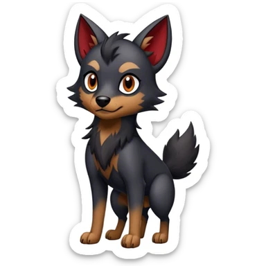 Houndour-Zorua-hybrid full body sticker