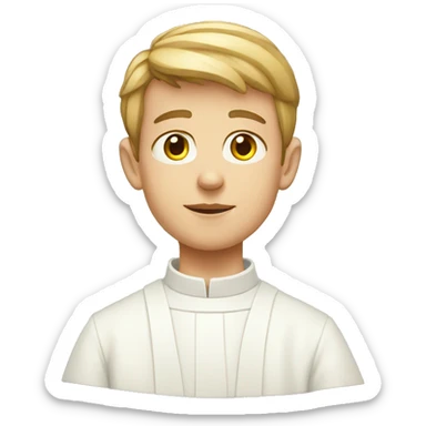 young Priest catolic sticker