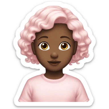 baby pink clean girl sticker