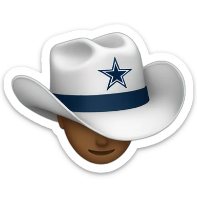 dallas cowboys hat sticker